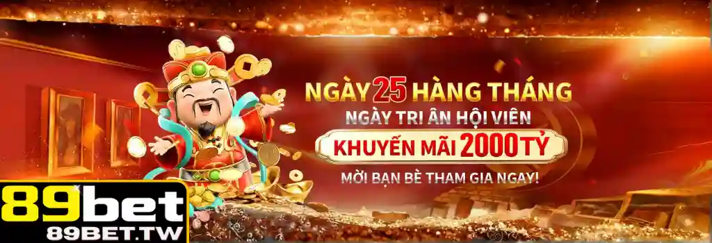 Khuyến Mãi 89BET – Nhận Thưởng Hấp Dẫn Mỗi Ngày