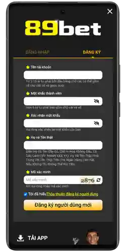 Đăng Ký Tài Khoản 89BET – Tham Gia Ngay Hôm Nay